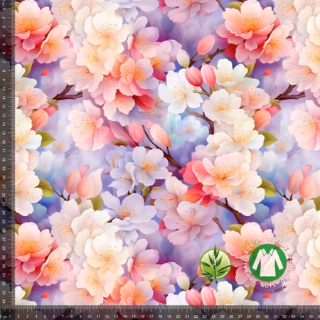 Romantiska äppelblommor Bambujersey