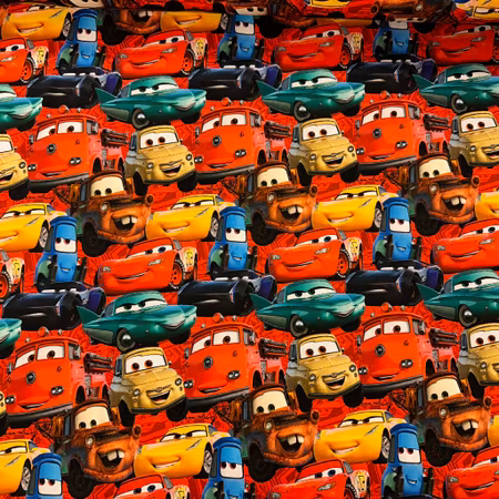 Blixten McQueen 2, licensskyddad, Bomullsjersey