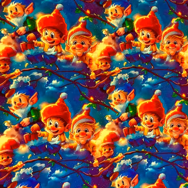 Nissar på gren, bomullsjersey