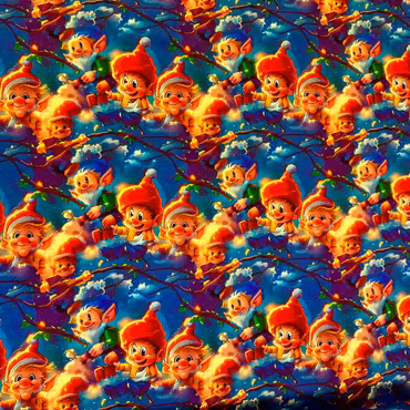 Nissar på gren, bomullsjersey