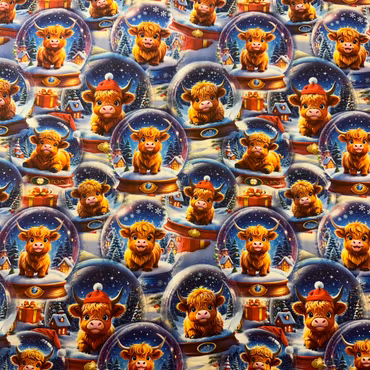 Highlandskor i snöglob, bomullsjersey