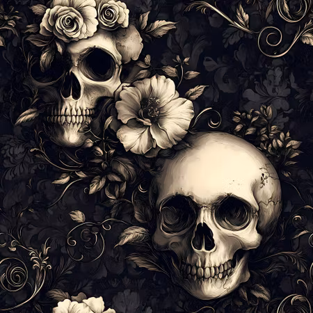 FÖRHANDSBOKNING- Skull & Rose