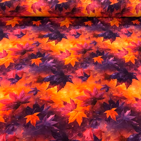 Löv med höstfärger, Bambujersey