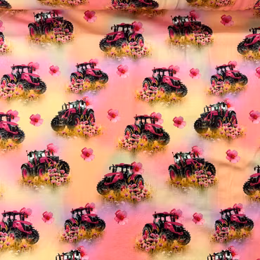 Rosa traktorer, bomullsjersey