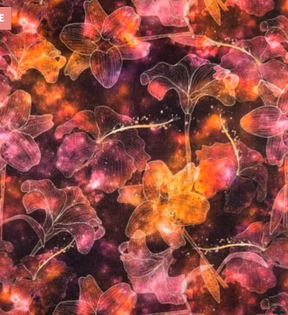 Glödande liljor, bomullsjersey