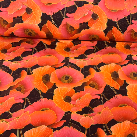 Äng av vallmo, bomullsjersey