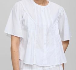 Ethelyn 2/4 blus vit