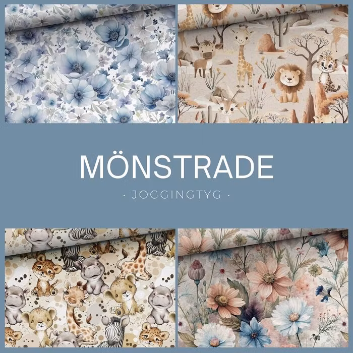 Mönstrat joggingtyg - Jonic Textil AB