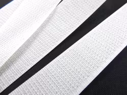 B340 Kardborrband 38 mm vit (hård) (25 m)