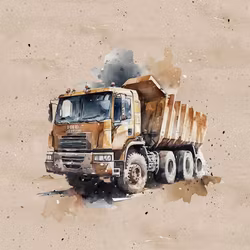 T6775 Joggingtyg Lastbil med tippflak (40 x 50 cm) 5-pack