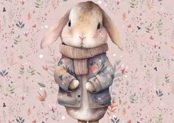 T6754 Joggingtyg Kanin rosa (40 x 50 cm) 5-pack