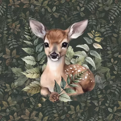 T6751 Joggingtyg Skogsdjurens Rådjur (40 x 50 cm) 5-pack