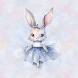 T6737 Joggingtyg Drömkanin (40 x 50 cm) 5-pack