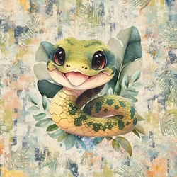 T6706 Joggingtyg Glad orm (40 x 50 cm) 5-pack