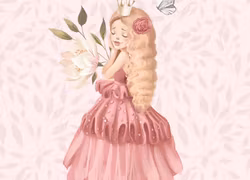 T6641 Joggingtyg Prinsessa rosa (40 x 50 cm) 5-pack