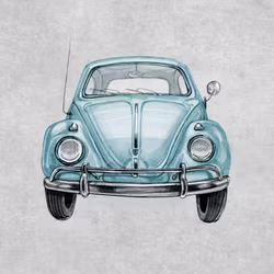 T6616 Joggingtyg Blå bil (40 x 50 cm) 5-pack