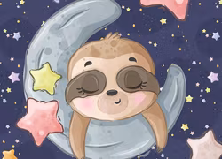 T6546 Joggingtyg Sovande sengångare (40 x 50 cm) 5-pack