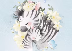 T6514 Joggingtyg Zebrakram (40 x 50 cm) 5-pack