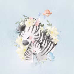 T6514 Joggingtyg Zebrakram (40 x 50 cm) 5-pack