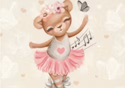 T6512 Joggingtyg Dansande björn (40 x 50 cm) 5-pack