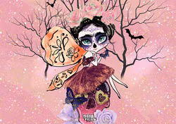 T6402 Joggingtyg Fladdermusfe rosa (40 x 50 cm) 5-pack