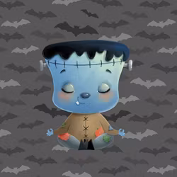 T6396 Joggingtyg Halloween Frankenstein (40 x 50 cm) 5-pack