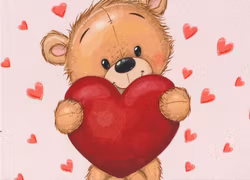 T6277 Joggingtyg Nalle (40 x 50 cm) 5-pack