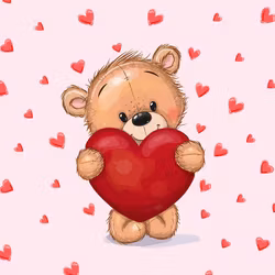 T6277 Joggingtyg Nalle (40 x 50 cm) 5-pack