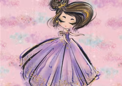 T6207 Joggingtyg Prinsessa lila (40 x 50 cm) 5-pack