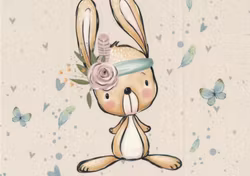 T6185 Joggingtyg Kanin beige (40 x 50 cm) 5-pack