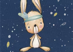 T6161 Joggingtyg Kanin mörkblå (40 x 50 cm) 5-pack