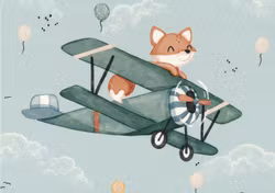 T6131 Joggingtyg Flygplansräv (40 x 50 cm) 5-pack