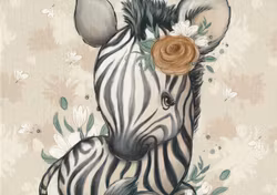 T5723 Joggingtyg Zebraunge (40 x 50 cm) 5-pack