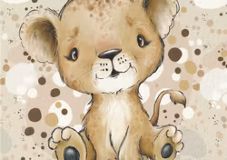 T5711 Joggingtyg Lejonunge (40 x 50 cm) 5-pack