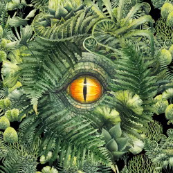 T5690 Joggingtyg Dinosauröga (40 x 50 cm) 5-pack