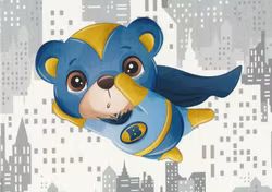 T5677 Joggingtyg Björnhjälte blå (40 x 50 cm) 5-pack