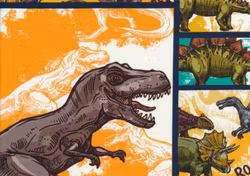 T5398 Joggingtyg Dinosaur i ruta (40 x 50 cm) 5-pack