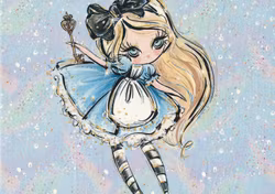 T5396 Joggingtyg Alice i Underlandet (40 x 50 cm) 5-pack