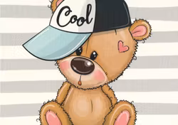 T5317 Joggingtyg Cool nalle (40 x 50 cm) 5-pack