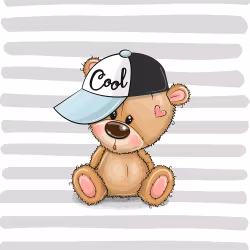 T5317 Joggingtyg Cool nalle (40 x 50 cm) 5-pack