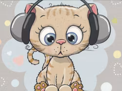 T5139 Joggingtyg Discokatt grå (40 x 50 cm) 5-pack