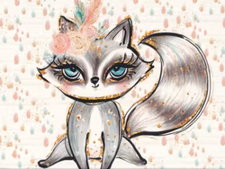 T5049 Joggingtyg Vildmarksliv tvättbjörn (40 x 50 cm) 5-pack