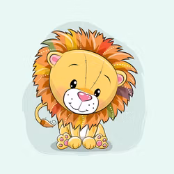 T5041 Joggingtyg Lejon ljusgrön (40 x 50 cm) 5-pack