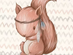 T5040 Joggingtyg Campingvänner ekorre (40 x 50 cm) 5-pack