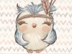 T5038 Joggingtyg Campingvänner uggla (40 x 50 cm) 5-pack