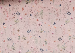 T6753 Joggingtyg rosa blad (5 m)