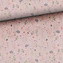 T6753 Joggingtyg rosa blad (5 m)