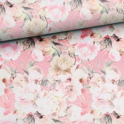 T6682 Joggingtyg Vackra blommor rosa (5 m)