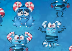 T6648 Joggingtyg Snurriga monster (5 m)