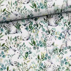 T6543 Joggingtyg Kaniner och blad (5 m)